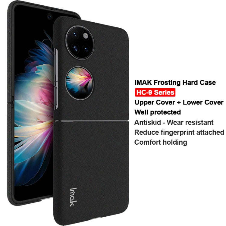 For Huawei P50 Pocket imak HC-9 Series Frosted Hard Case(Black)