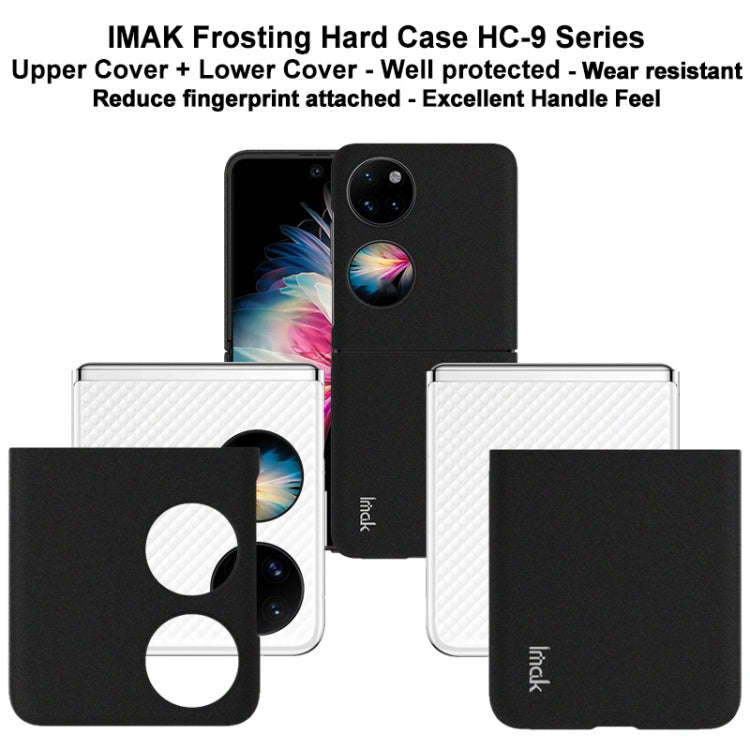 For Huawei P50 Pocket imak HC-9 Series Frosted Hard Case(Black)