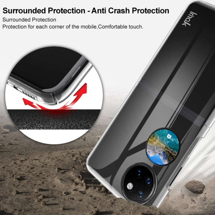 For Huawei P50 Pocket imak Wing II Wear-resisting Crystal Protective Case(Transparent)