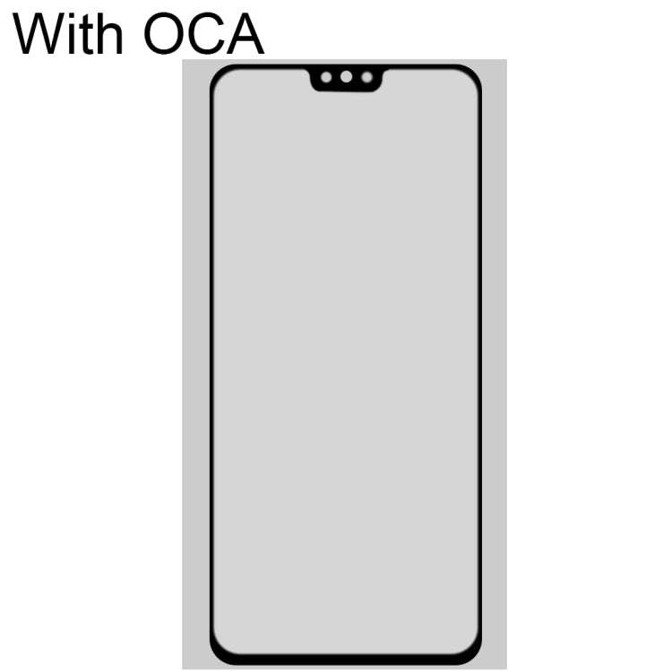 For Honor 8X Front Screen Outer Glass Lens with OCA Optically Clear Adhesive