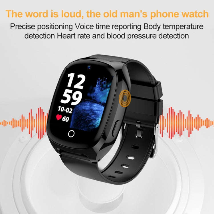 D300 1.54 inch IPS Screen Smart Watch, Support Tracking and Positioning & 4G Video Call body temp...