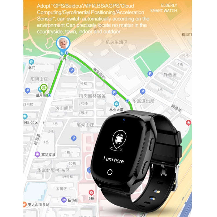 D300 1.54 inch IPS Screen Smart Watch, Support Tracking and Positioning & 4G Video Call body temp...