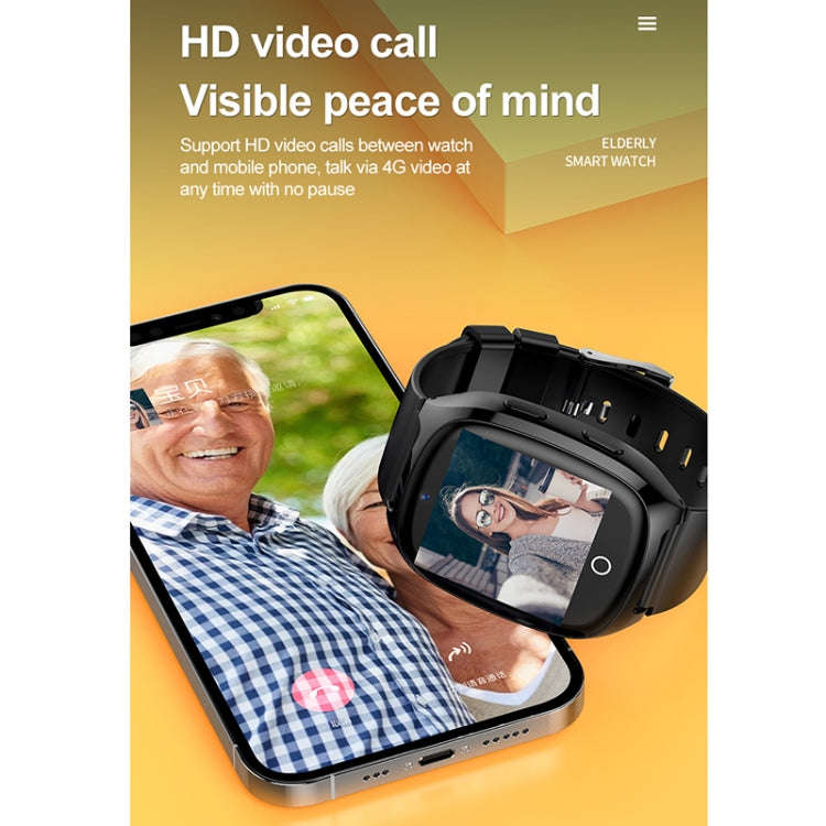 D300 1.54 inch IPS Screen Smart Watch, Support Tracking and Positioning & 4G Video Call body temp...