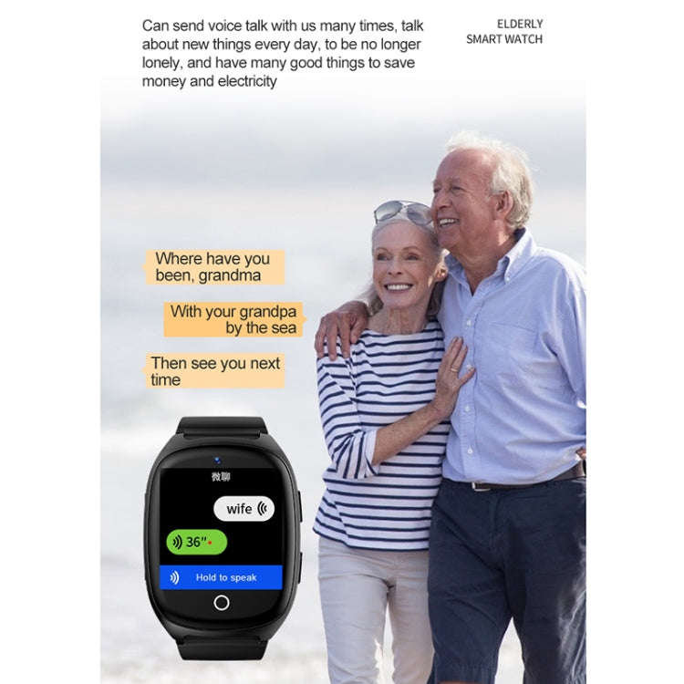 D300 1.54 inch IPS Screen Smart Watch, Support Tracking and Positioning & 4G Video Call body temp...