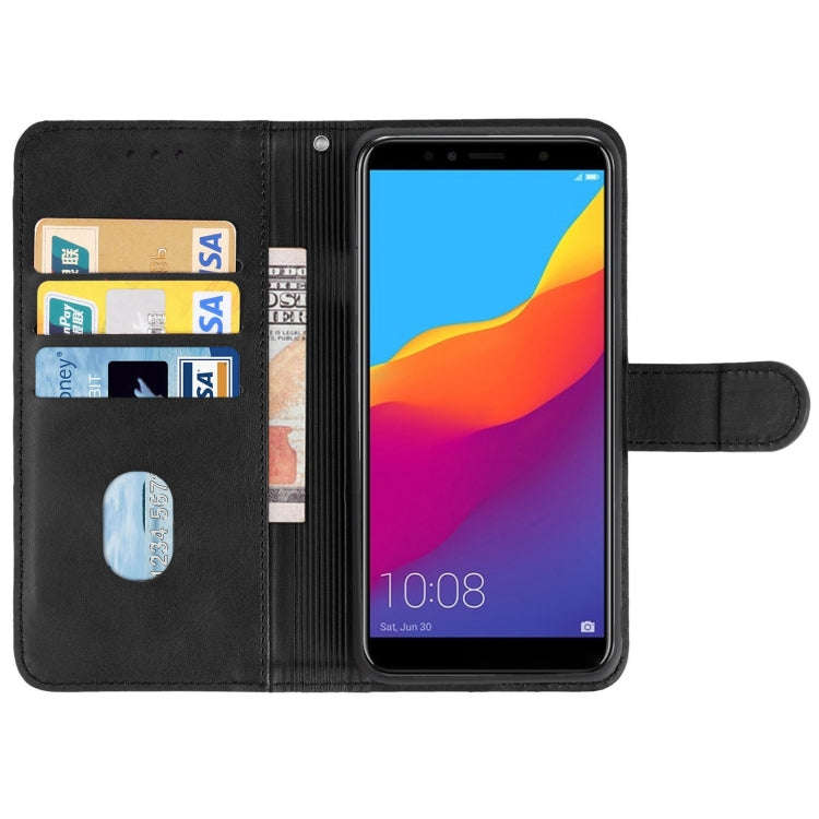 Leather Phone Case For Honor 7A Pro(Black)