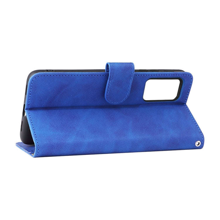 For TCL 205 Skin Feel Magnetic Buckle Leather Phone Case(Blue)