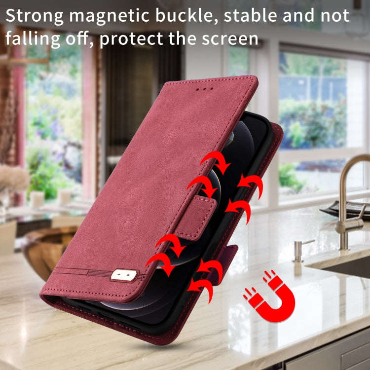 For Asus ROG Phone 5 Magnetic Clasp Leather Phone Case(Red)