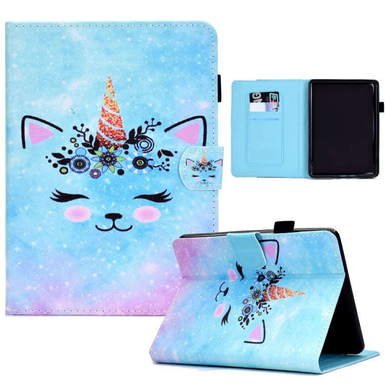 For Amazon Kindle Paperwhite 5 Sewing Pen Slot Leather Tablet Case(Wildebeest)
