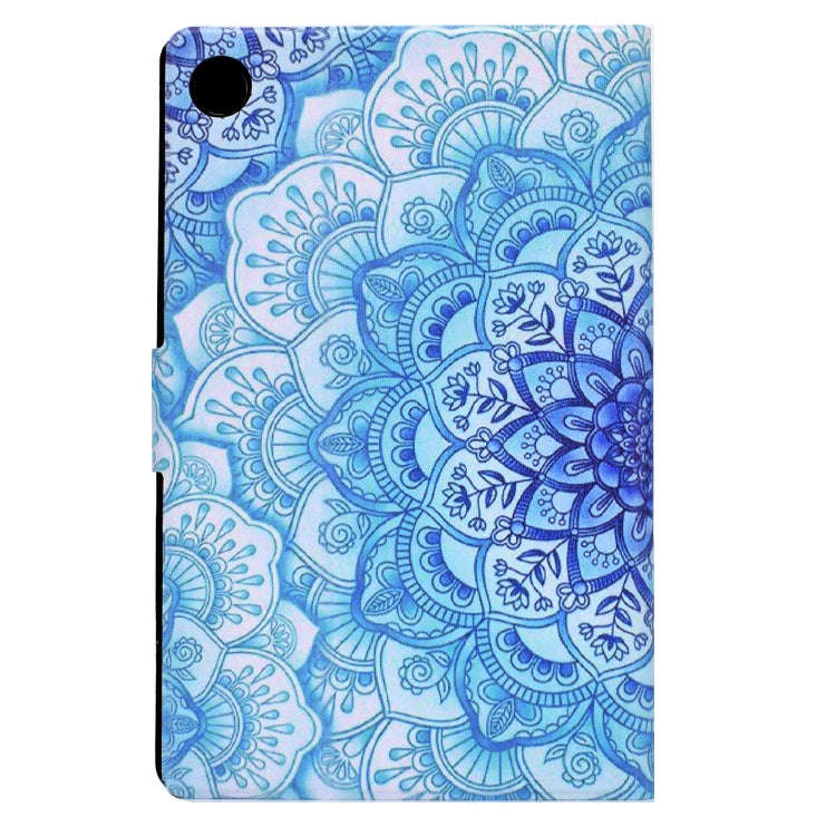 For Huawei MatePad T 10s Electric Pressed TPU Leather Tablet Case(Green Flower)