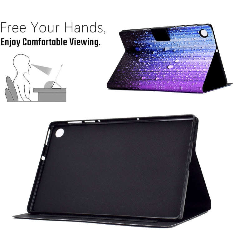 For Huawei MatePad T 10s Electric Pressed TPU Leather Tablet Case(Water Droplets)