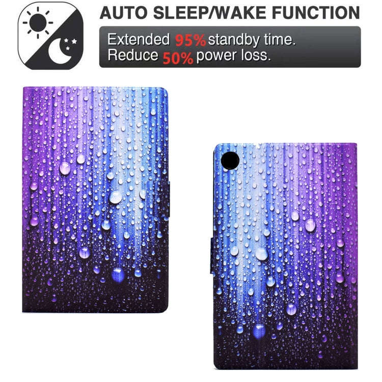 For Huawei MatePad T 10s Electric Pressed TPU Leather Tablet Case(Water Droplets)