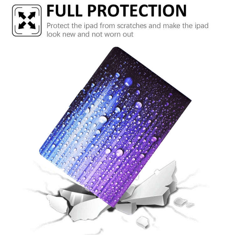 For Huawei MatePad T 10s Electric Pressed TPU Leather Tablet Case(Water Droplets)