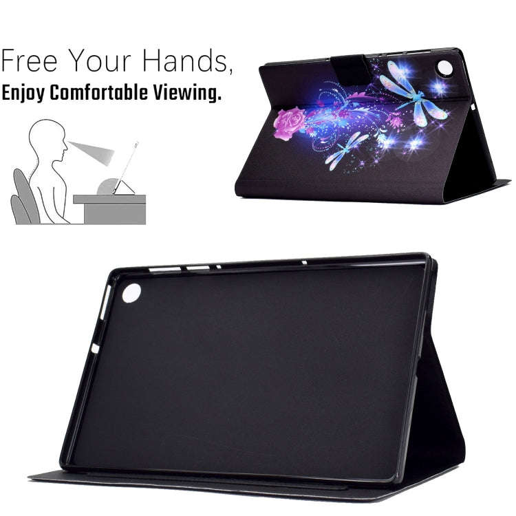 For Huawei MatePad T 10s Electric Pressed TPU Leather Tablet Case(Butterfly)