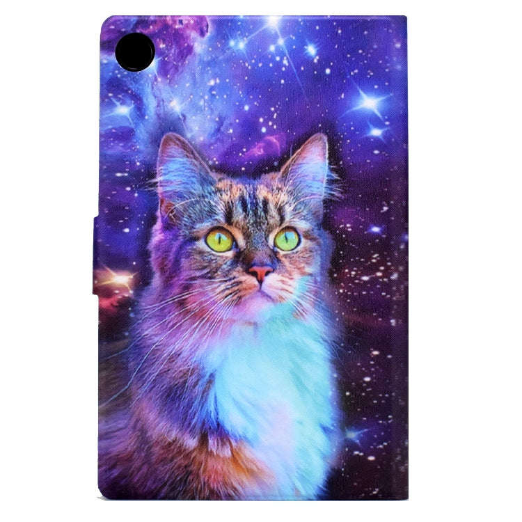 For Huawei MatePad T 10s Electric Pressed TPU Leather Tablet Case(Star Cat)