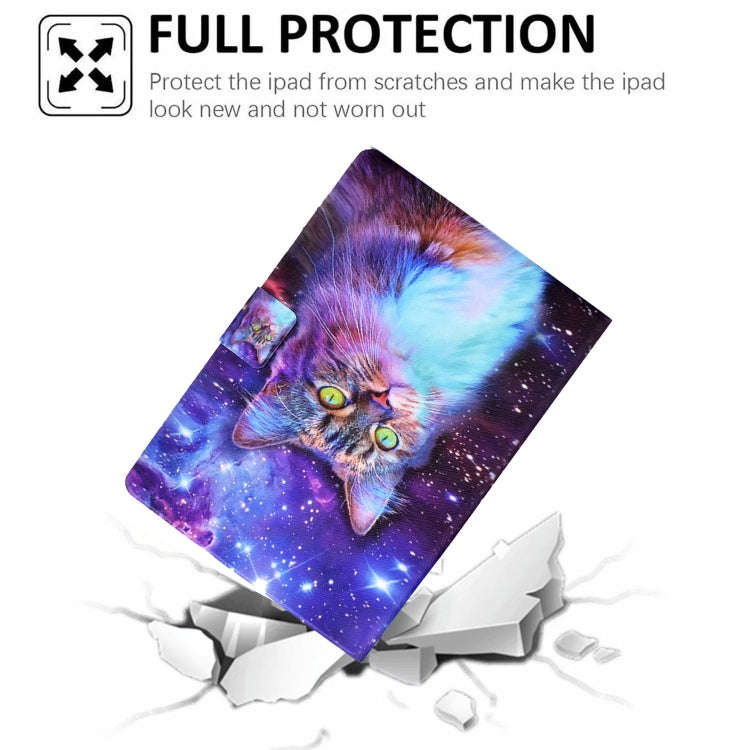 For Huawei MatePad T 10s Electric Pressed TPU Leather Tablet Case(Star Cat)