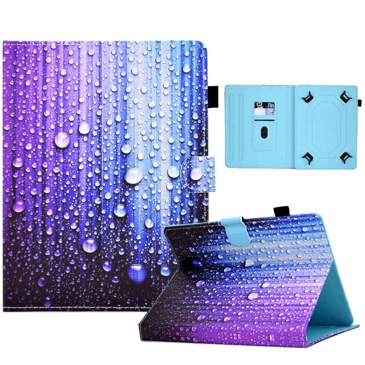 For 8 inch Tablet Electric Pressed TPU Leather Tablet Case(Water Droplets)