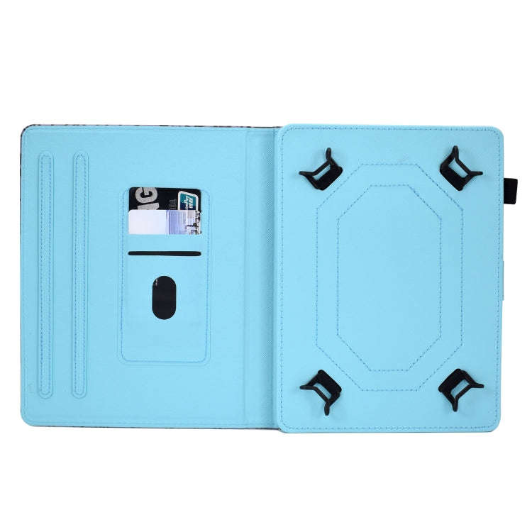 For 10 inch Tablet Electric Pressed TPU Leather Tablet Case(Butterfly)