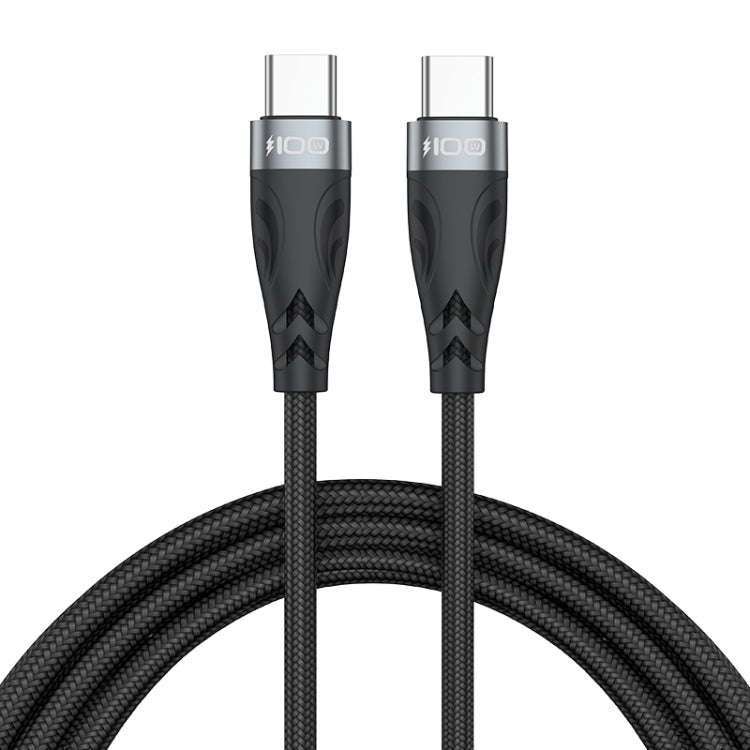ADC-008 100W USB-C / Type-C to USB-C / Type-C Fast Charge Data Cable, Cable Length:1m(Black Grey)