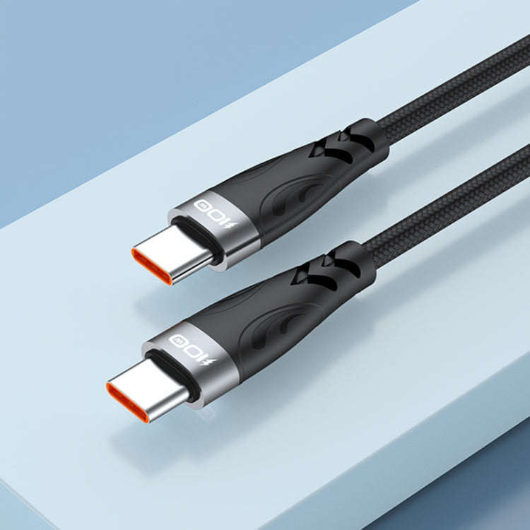 ADC-008 100W USB-C / Type-C to USB-C / Type-C Fast Charge Data Cable, Cable Length:1m(Black Grey)