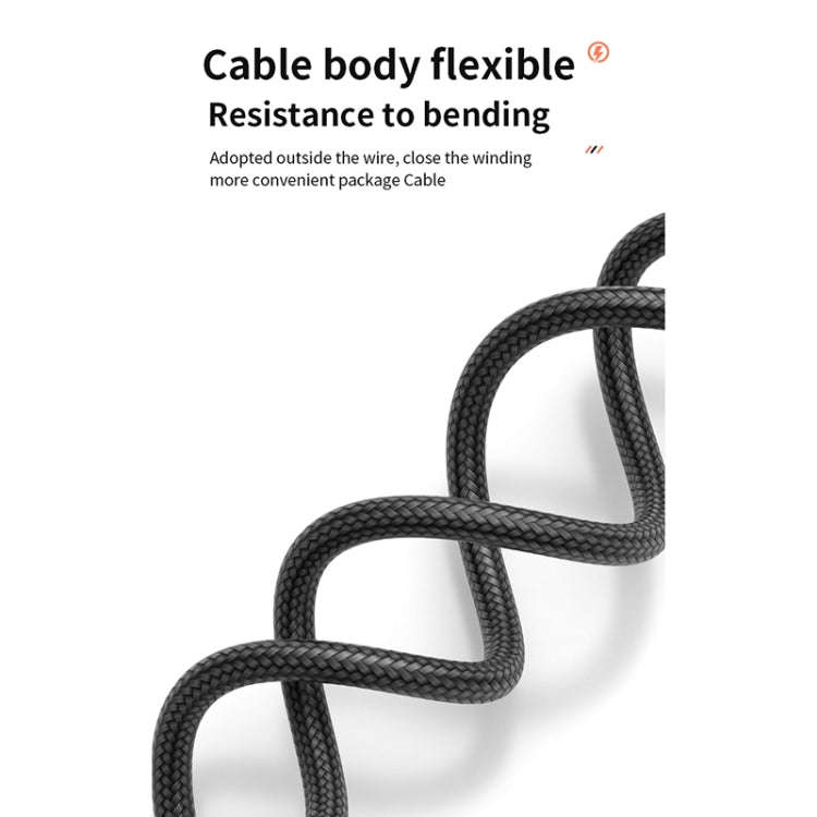 ADC-008 100W USB-C / Type-C to USB-C / Type-C Fast Charge Data Cable, Cable Length:1m(Black Grey)