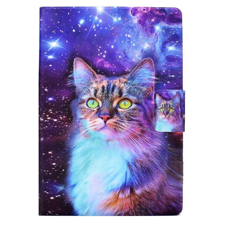 For Amazon Kindle Fire HD 8 2020 Electric Pressed TPU Leather Tablet Case(Star Cat)