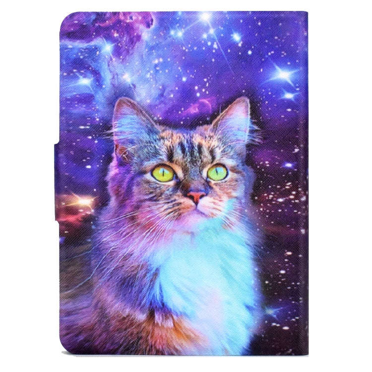 For Amazon Kindle Paperwhite 4 / 3 / 2 / 1 Electric Pressed TPU Leather Tablet Case(Star Cat)