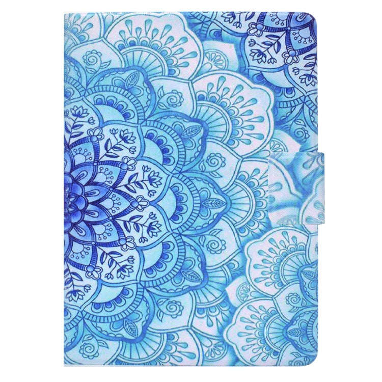 For Amazon Kindle Paperwhite 5 Electric Pressed TPU Leather Tablet Case(Green Flower)