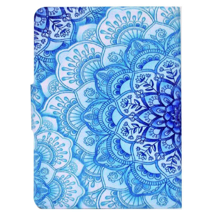 For Amazon Kindle Paperwhite 5 Electric Pressed TPU Leather Tablet Case(Green Flower)