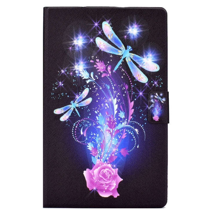 For Samsung Galaxy Tab A 10.1 2016 Electric Pressed TPU Leather Tablet Case(Butterfly)