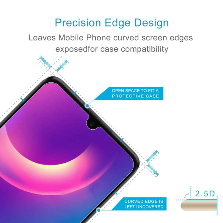 50 PCS 0.26mm 9H 2.5D Tempered Glass Film For TCL 30 / TCL 30+