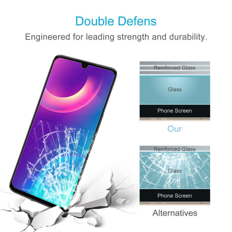 50 PCS 0.26mm 9H 2.5D Tempered Glass Film For TCL 30 / TCL 30+