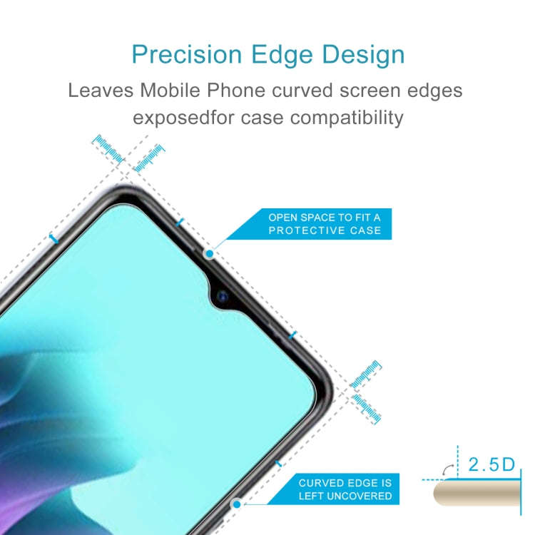 50 PCS 0.26mm 9H 2.5D Tempered Glass Film For Itel A58 / A58 Pro