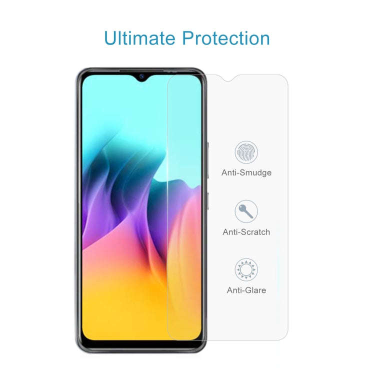 50 PCS 0.26mm 9H 2.5D Tempered Glass Film For Itel A58 / A58 Pro