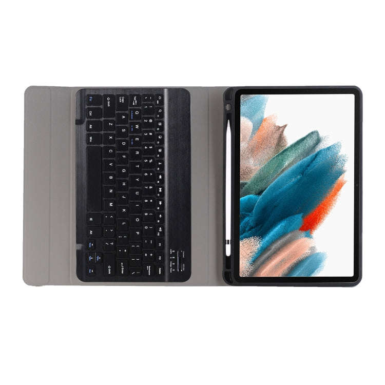 A08B Bluetooth Keyboard Leather Case with Holder & TPU Pen Slot For Samsung Galaxy Tab A8 10.5 20...