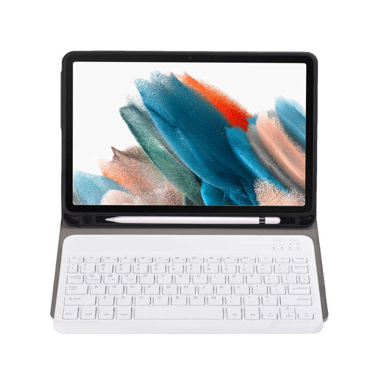 A08B Bluetooth Keyboard Leather Case with Holder & TPU Pen Slot For Samsung Galaxy Tab A8 10.5 20...