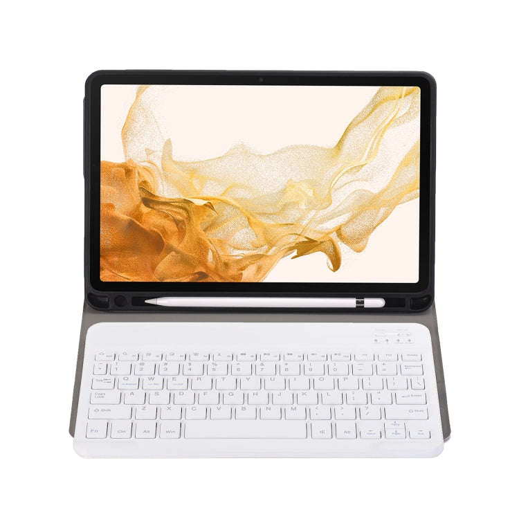 A870B Bluetooth Keyboard Leather Case with Holder & TPU Pen Slot For Samsung Galaxy Tab S8 11 inc...