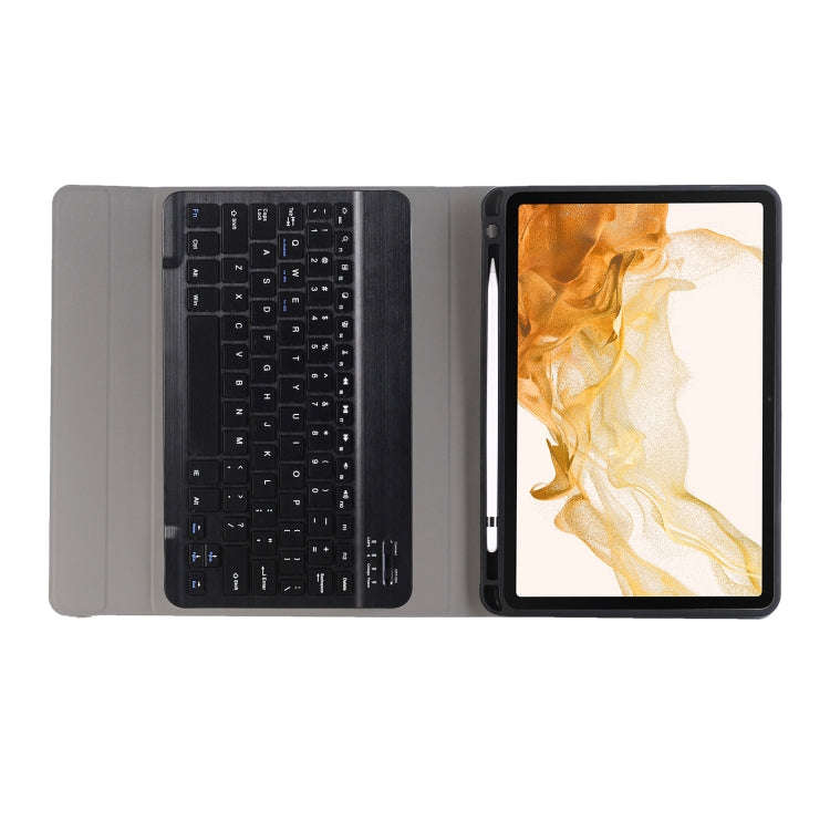 A870B Bluetooth Keyboard Leather Case with Holder & TPU Pen Slot For Samsung Galaxy Tab S8 11 inc...