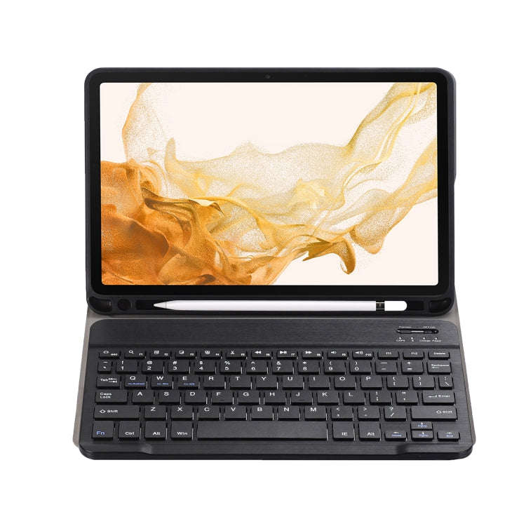 A870B Bluetooth Keyboard Leather Case with Holder & TPU Pen Slot For Samsung Galaxy Tab S8 11 inc...