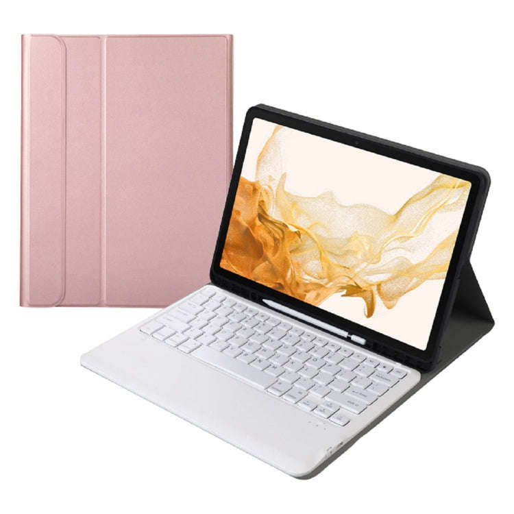 A800B Split Bluetooth Keyboard Leather Case with Holder & Pen Slot For Samsung Galaxy Tab S8+ X80...