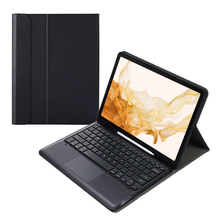 A800B-A Split Bluetooth Keyboard Leather Case with Holder & Pen Slot & Touchpad For Samsung Galax...