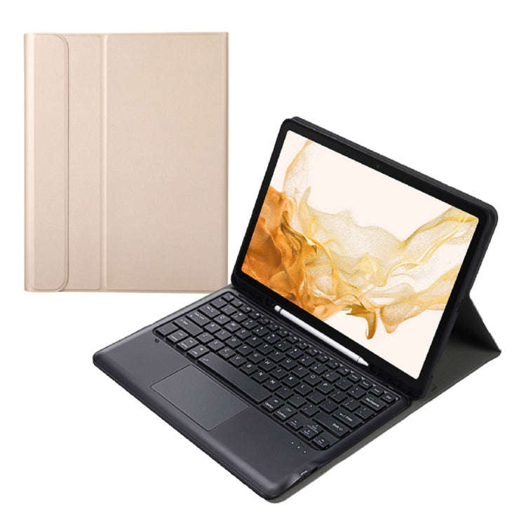 A800B-A Split Bluetooth Keyboard Leather Case with Holder & Pen Slot & Touchpad For Samsung Galax...