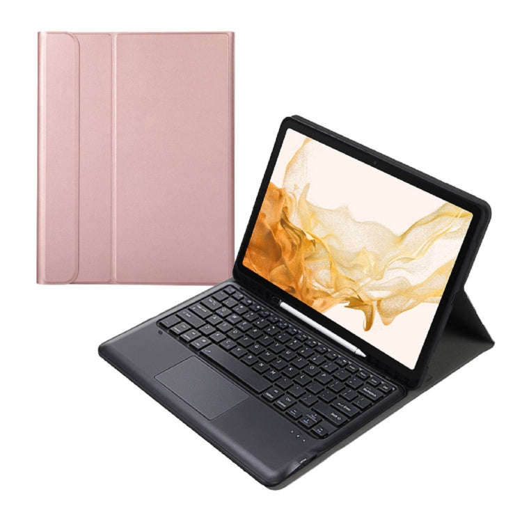A800B-A Split Bluetooth Keyboard Leather Case with Holder & Pen Slot & Touchpad For Samsung Galax...