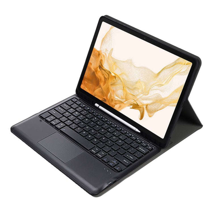 A800B-A Split Bluetooth Keyboard Leather Case with Holder & Pen Slot & Touchpad For Samsung Galax...