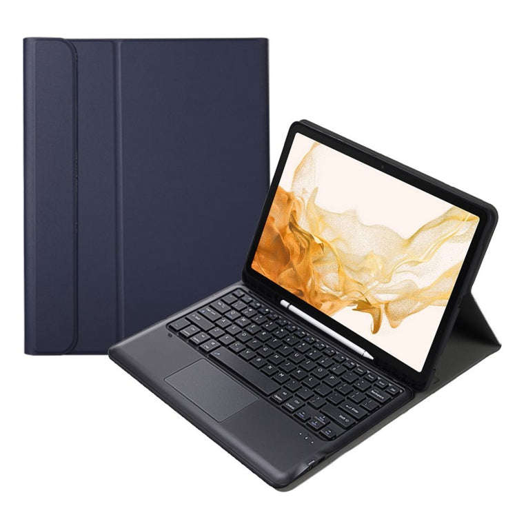 A800B-A Split Bluetooth Keyboard Leather Case with Holder & Pen Slot & Touchpad For Samsung Galax...