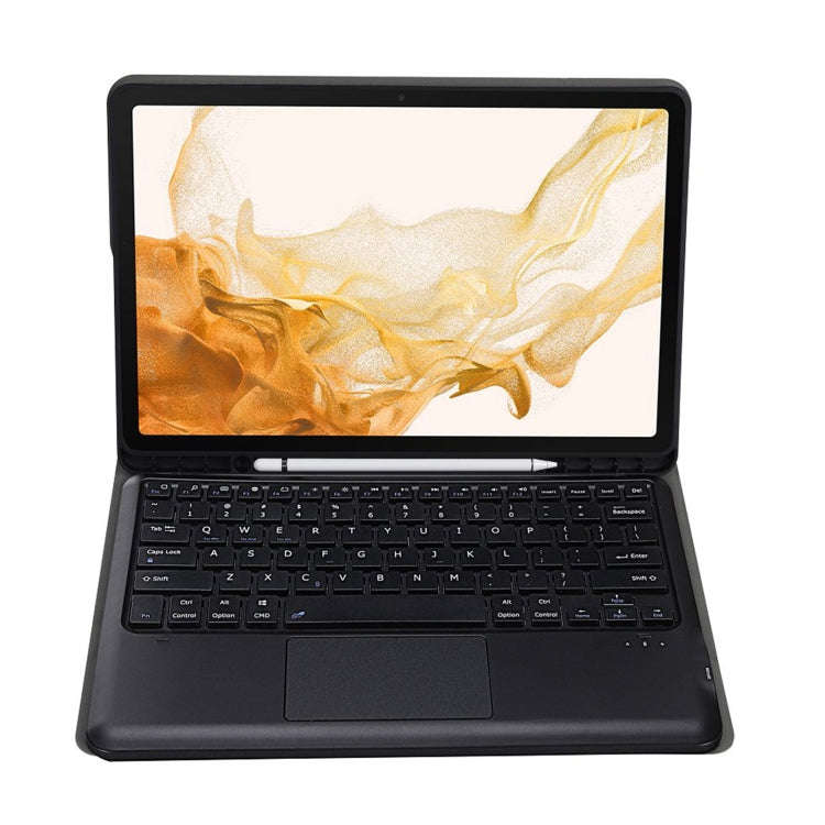 A800B-A Split Bluetooth Keyboard Leather Case with Holder & Pen Slot & Touchpad For Samsung Galax...