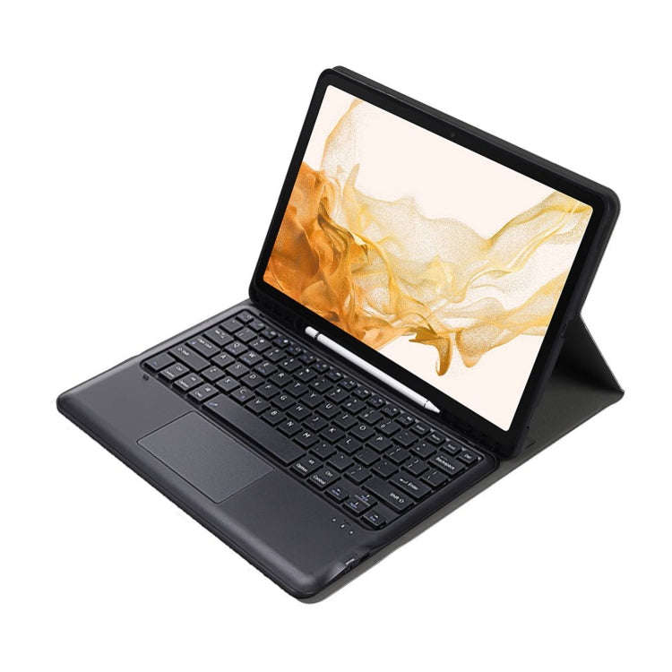 A800B-A Split Bluetooth Keyboard Leather Case with Holder & Pen Slot & Touchpad For Samsung Galax...