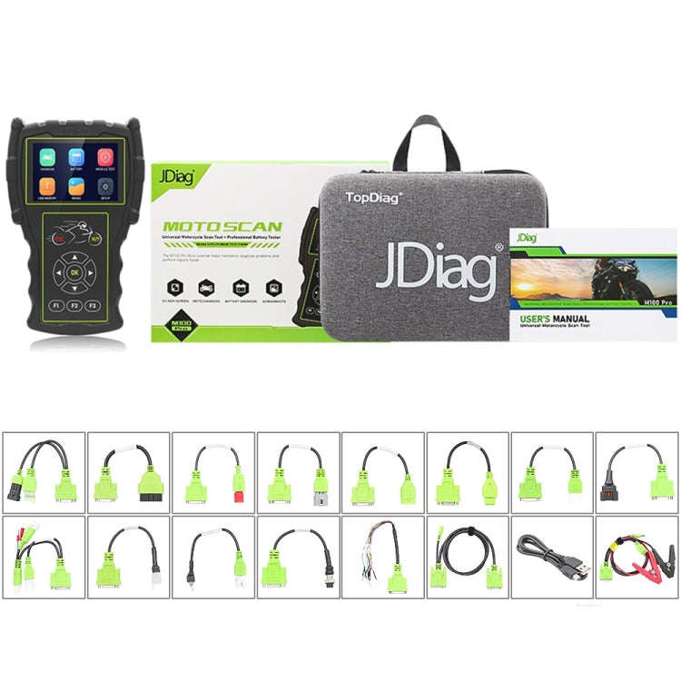 JDiag M100 PRO Intelligent Motorcycle Electronic Fuel Injection System Diagnostic Instrument, Ful...
