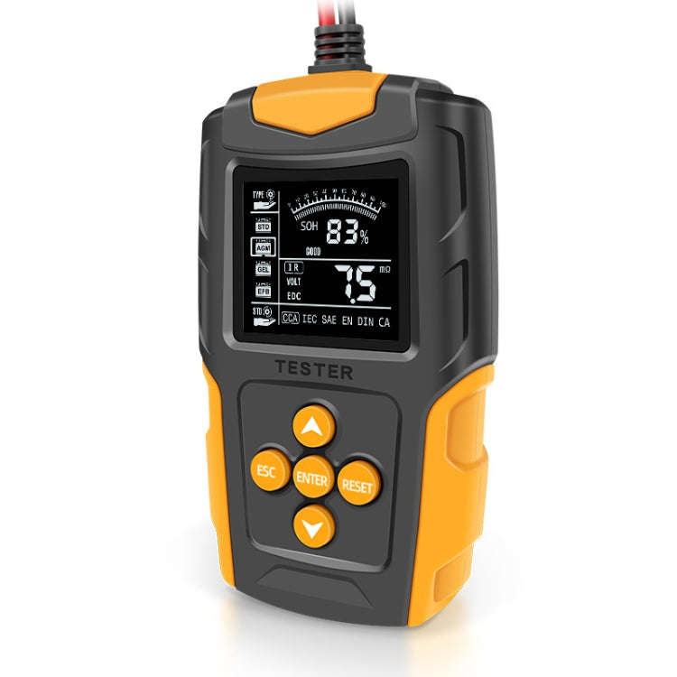 FOXSUR FBT200 12V / 24V Car Battery Tester(Orange)