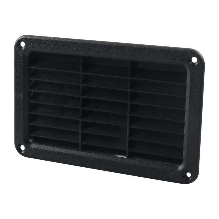 A6789 193x122mm RV / Bus Oblique Louver Outlet Panel with Screws(Black)