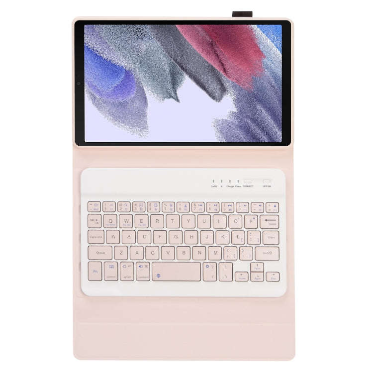 A220 Candy Color TPU Detachable Bluetooth Keyboard Leather Case with Bracket For Samsung Galaxy T...